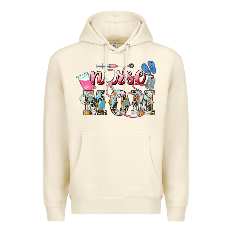 Nurse Mom Mother's Day Premium Hoodie by HowdyJamesFarm | Teevron