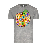 Cloud Rock colorful flora apple teacher Vintage Tee - NancyCooperArtShop