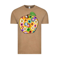 Vintage Coffee colorful flora apple teacher Vintage Tee - NancyCooperArtShop