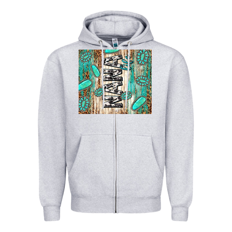 Nana Life Glitter Leopard Zipper Hoodie by TumblerDesignByShophia | Teevron