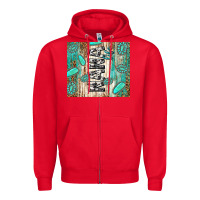 Red nana life glitter leopard Zipper Hoodie - TumblerDesignByShophia