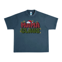 Midnight Navy mama claus Urban Heavy Tee - MaliasSmallBusiness