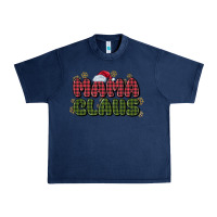 Navy mama claus Urban Heavy Tee - MaliasSmallBusiness