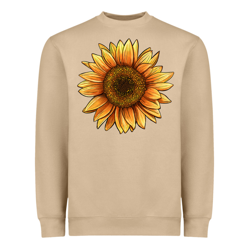 Sunflower Heavyweight Sweatshirt by BarkalooDesign | Teevron