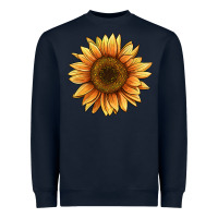 Navy sunflower Heavyweight Sweatshirt - BarkalooDesign