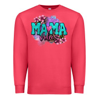 Cardinal mama vibes floral Premium Sweatshirt - OliviaCreatesArt