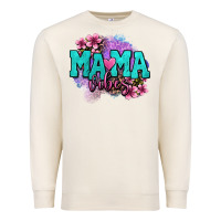 Mama Vibes Floral Premium Sweatshirt | Teevron