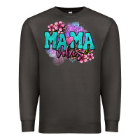 Smoke mama vibes floral Premium Sweatshirt - OliviaCreatesArt