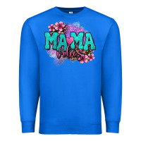 True Royal mama vibes floral Premium Sweatshirt - OliviaCreatesArt