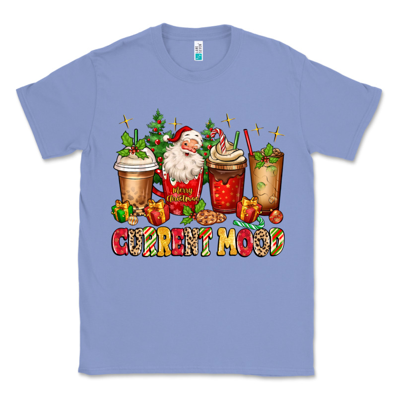 Christmas Santa Coffee Cups Current Mood Classic Tee by MaliasSmallBusiness | Teevron