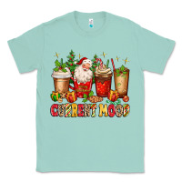 Seafoam Christmas Santa coffee cups current mood Classic Tee - MaliasSmallBusiness