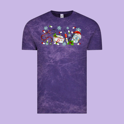 Christmas Nurse Vintage Tee Designed By Maliassmallbusiness