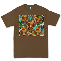 Cacao long haired shaggy cow western Premium Tee - Jasminsmagicworld