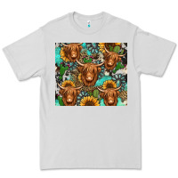 Dove Grey long haired shaggy cow western Premium Tee - Jasminsmagicworld