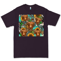 Plum long haired shaggy cow western Premium Tee - Jasminsmagicworld