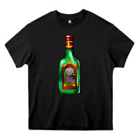 Black tequila bottle Heavy Core Tee - AdoDesignShop