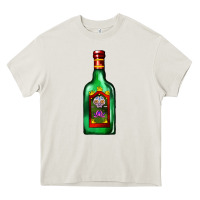Cream tequila bottle Heavy Core Tee - AdoDesignShop