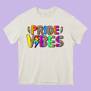 Prıde Vıbes Heavy Core Tee Designed By Adodesignshop