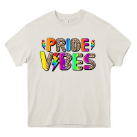Cream prıde vıbes Heavy Core Tee - AdoDesignShop