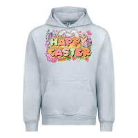 Heather Grey Happy Easter Urban Hoodie - LillyAllenDesigns