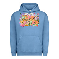 Pigment Pebble Blue Happy Easter Urban Hoodie - LillyAllenDesigns