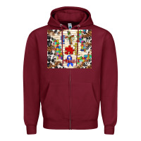 Burgundy faith puzzle ribbon Zipper Hoodie - TumblerDesignByShophia