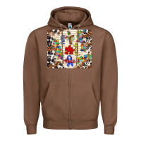 Chestnut faith puzzle ribbon Zipper Hoodie - TumblerDesignByShophia