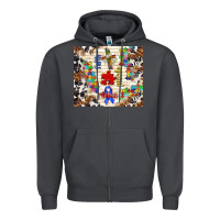 Smoke faith puzzle ribbon Zipper Hoodie - TumblerDesignByShophia