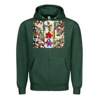 Sports Green faith puzzle ribbon Zipper Hoodie - TumblerDesignByShophia