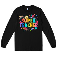 Black super teacher Long Sleeve Tee - Artiststas