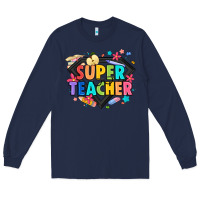 Navy super teacher Long Sleeve Tee - Artiststas