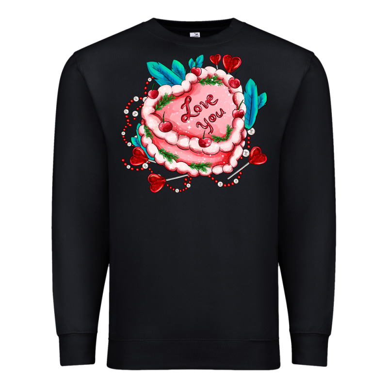 Valentines Day Cakes Olivia Creates Design Premium Sweatshirt by OliviaCreatesArt | Teevron