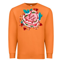 Carrot valentines day cakes olivia creates design Premium Sweatshirt - OliviaCreatesArt