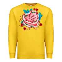 Lemon valentines day cakes olivia creates design Premium Sweatshirt - OliviaCreatesArt