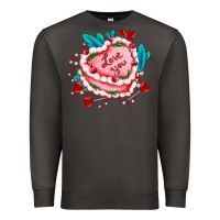 Smoke valentines day cakes olivia creates design Premium Sweatshirt - OliviaCreatesArt