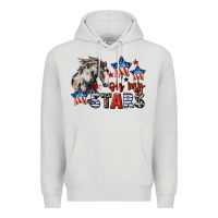 Dove Grey Oh my stars horse 4th of july Premium Hoodie - CowGirlArtShop