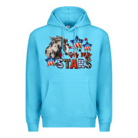 Ocean Blue Oh my stars horse 4th of july Premium Hoodie - CowGirlArtShop