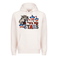 Pale Pink Oh my stars horse 4th of july Premium Hoodie - CowGirlArtShop