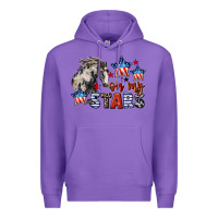 Purple Oh my stars horse 4th of july Premium Hoodie - CowGirlArtShop