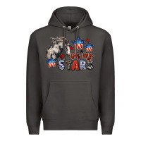 Smoke Oh my stars horse 4th of july Premium Hoodie - CowGirlArtShop