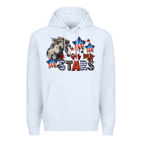 White Oh my stars horse 4th of july Premium Hoodie - CowGirlArtShop