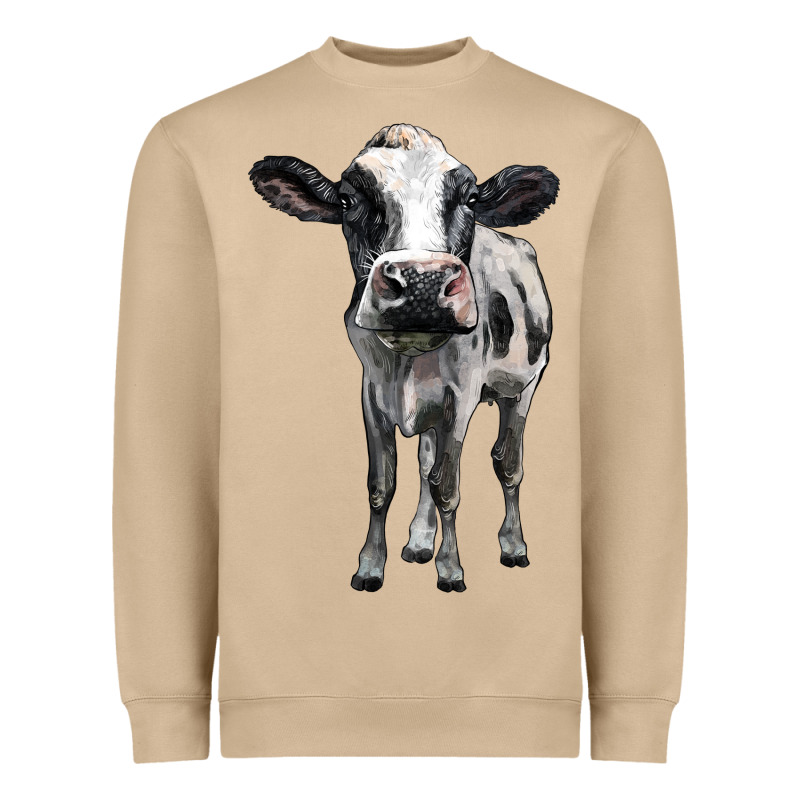 Holstein Cow Heavyweight Sweatshirt by BarkalooDesign | Teevron