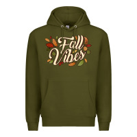Army Green fall vibes Premium Hoodie - JahusDesignShop