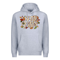 Heather Grey fall vibes Premium Hoodie - JahusDesignShop