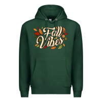 Sports Green fall vibes Premium Hoodie - JahusDesignShop