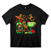 Black mexican tequila margarita and maracas Heavy Core Tee - AdoDesignShop