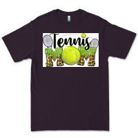 Plum tennis mom Premium Tee - BarkalooDesign