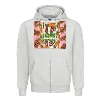 Dove Grey easter bunny with carrots Zipper Hoodie - TumblerDesignByShophia