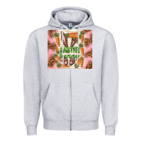 Heather Grey easter bunny with carrots Zipper Hoodie - TumblerDesignByShophia
