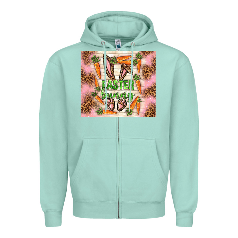 Easter Bunny With Carrots Zipper Hoodie by TumblerDesignByShophia | Teevron